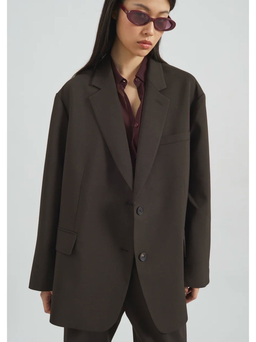 NWOT XS BEA BLAZER - DARK ESPRESSO
